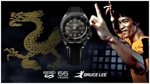 SEIKO再現李小龍招牌黃色運動衣 龍紋錶盤、12字箴言戴手上