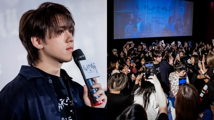 姜濤日前來台宣傳粉絲擠爆搶拍。滿滿額娛樂提供