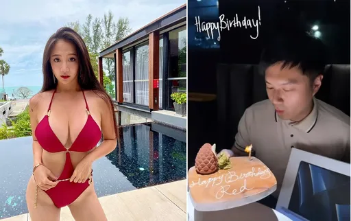 林采緹姊弟戀好甜送筆電慶生!泰國、日本、澳門留下愛的足跡