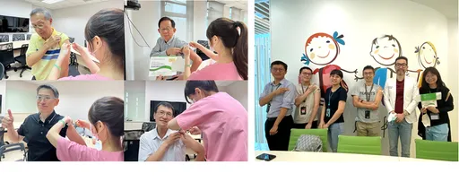 力挺自家疫苗！　高端董座及總經理率員工打四價流感疫苗