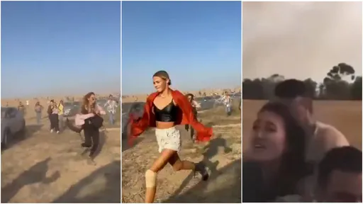 火箭彈轟炸!以色列音樂節260死 年輕男女荒漠驚逃影片曝光