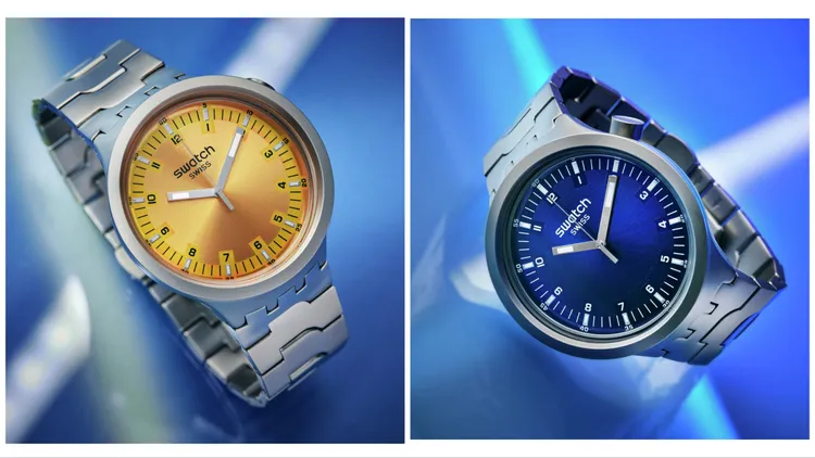 Swatch BIG BOLD IRONY腕錶，各6950元。品牌提供