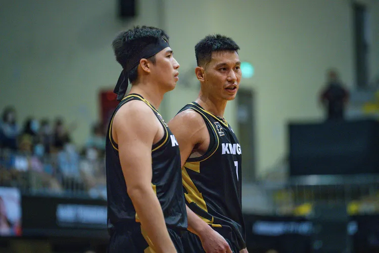 林書豪(右)林力仁(左)。PLG