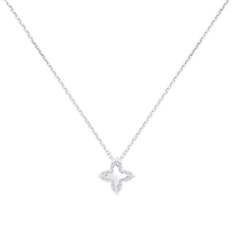 LV Diamonds 18K金星形切割鑽石項鍊，73萬5000元。品牌提供