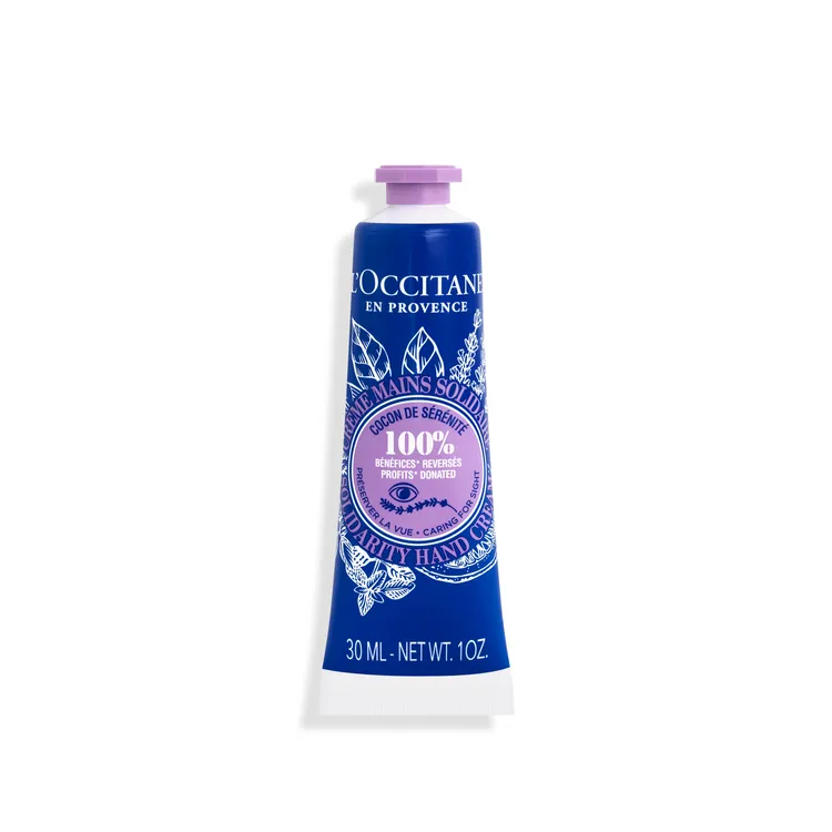 L'OCCITANE乳油木紓壓香氛公益護手霜，30ml／400元。品牌提供