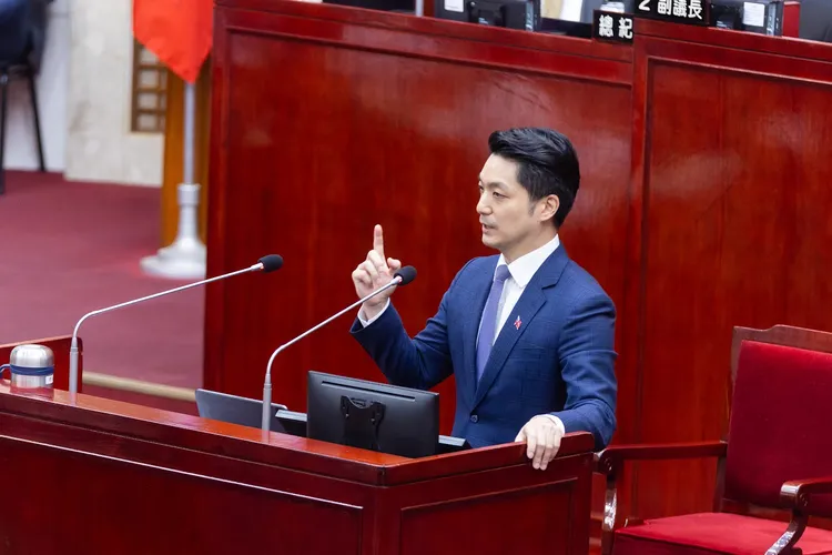 蔣萬安反嗆陳怡君血口噴人。資料照