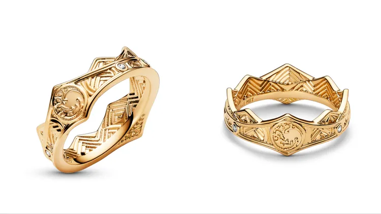 《冰與火之歌：權力遊戲》坦格利安王冠戒指，3280元。品牌提供