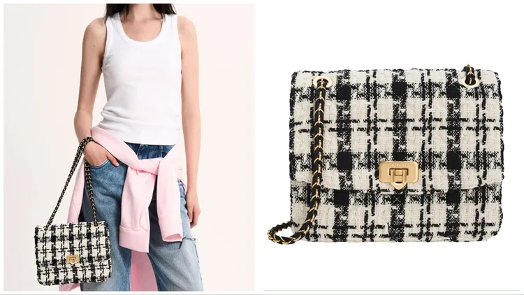 Cressida毛呢鍊條肩背包，2490元。品牌提供