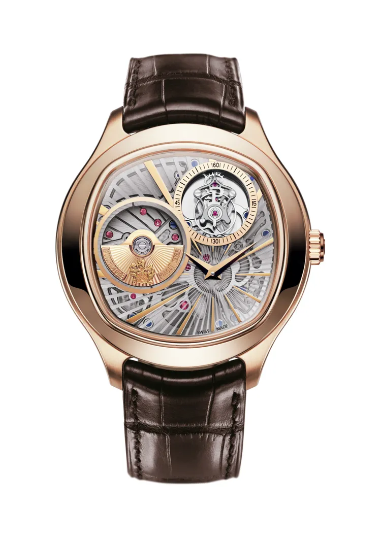 PIAGET Polo Emperador系列18K玫瑰金陀飛輪腕錶，約665萬元。品牌提供