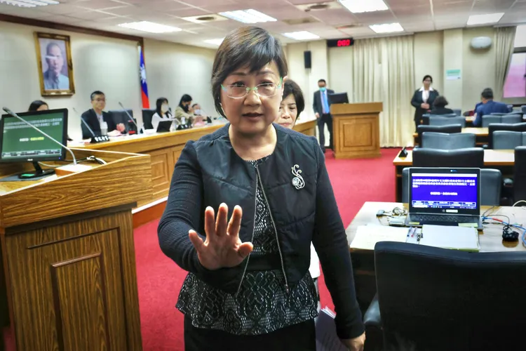 僑委會委員長徐佳青2日赴立法院外交及國防委員會備詢。林林攝