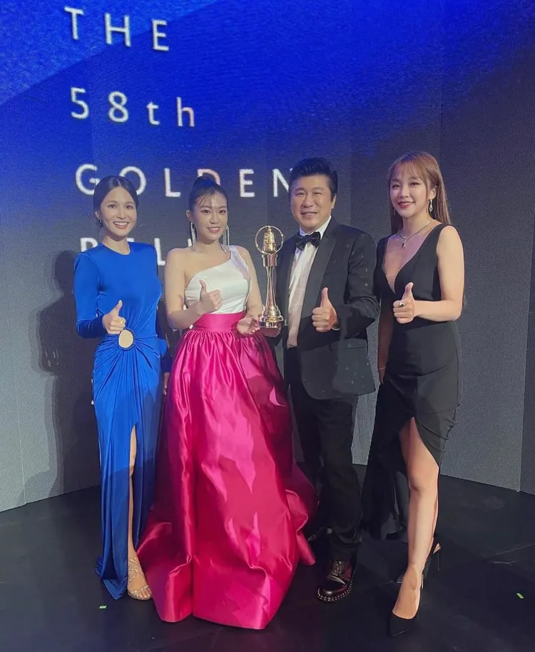 胡瓜（右二）和熊霓爆出緋聞。翻攝熊霓IG