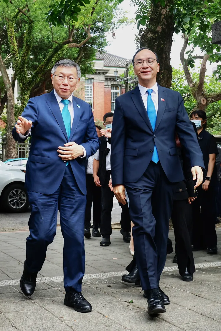 朱柯兩人服裝搭配有默契。林林攝