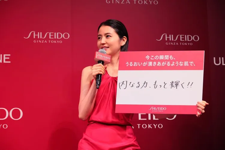 長澤雅美日前在日本出席資生堂活動。翻攝shiseido_japan IG