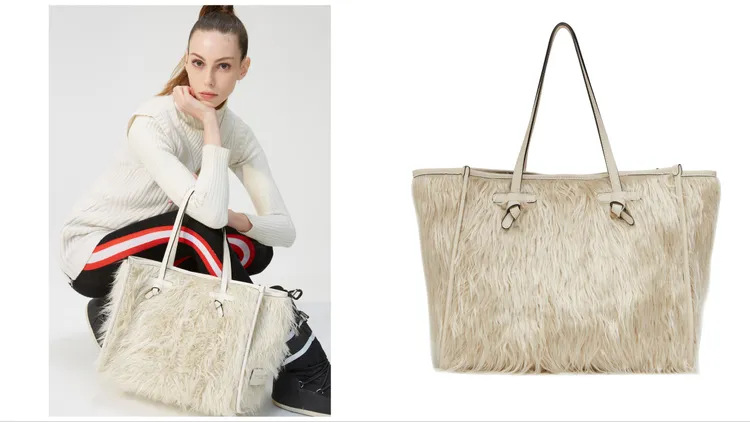 Marcella長毛大型托特包，1萬1900元。品牌提供