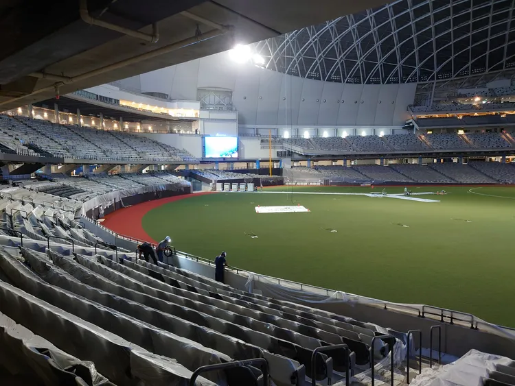 大巨蛋內裝。翻攝李四川臉書