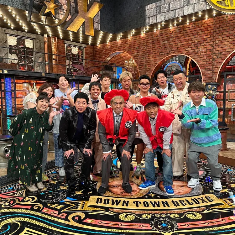 藤本敏史（前排右起）常上「DOWNTOWN」濱田雅功、松本人志主持的節目。翻攝fujimooongram IG