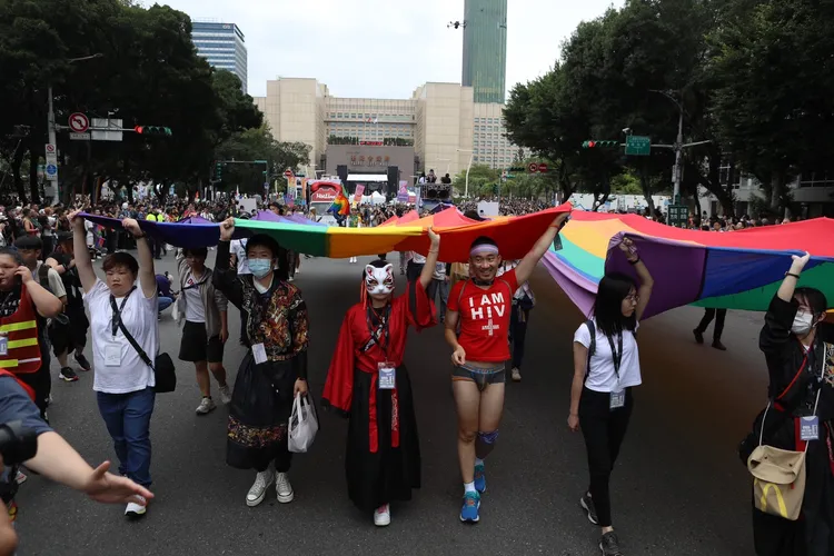 同志大遊行現場。攝影中心