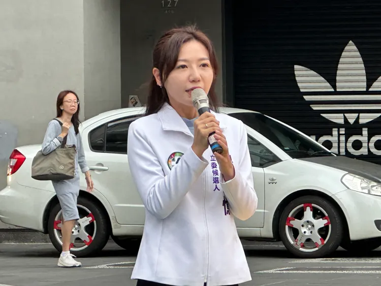 民進黨立委參選人吳沛憶。潘袁詩羽攝