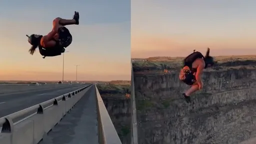 500英尺降肉！他從高架橋一跳而下　翻6圈後讓人心臟快停了
