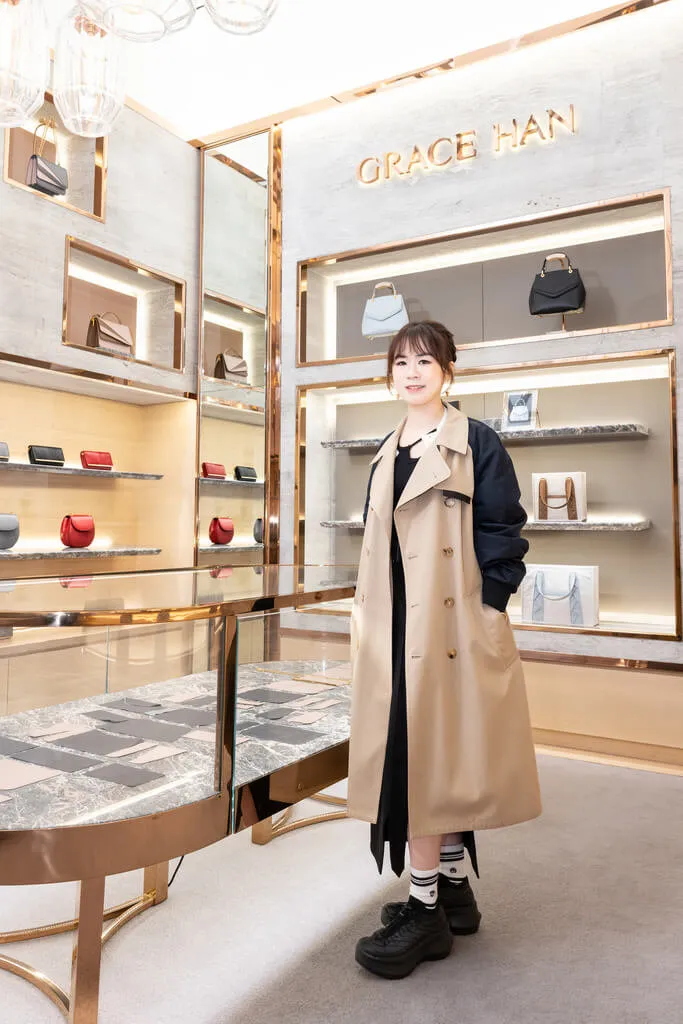 獲英國凱特（Kate）王妃青睞、發源自台灣的品牌Grace Han創辦人王思涵（Grace）27日重新啟動位於精品一級戰區的倫敦旗艦店。Grace Han提供