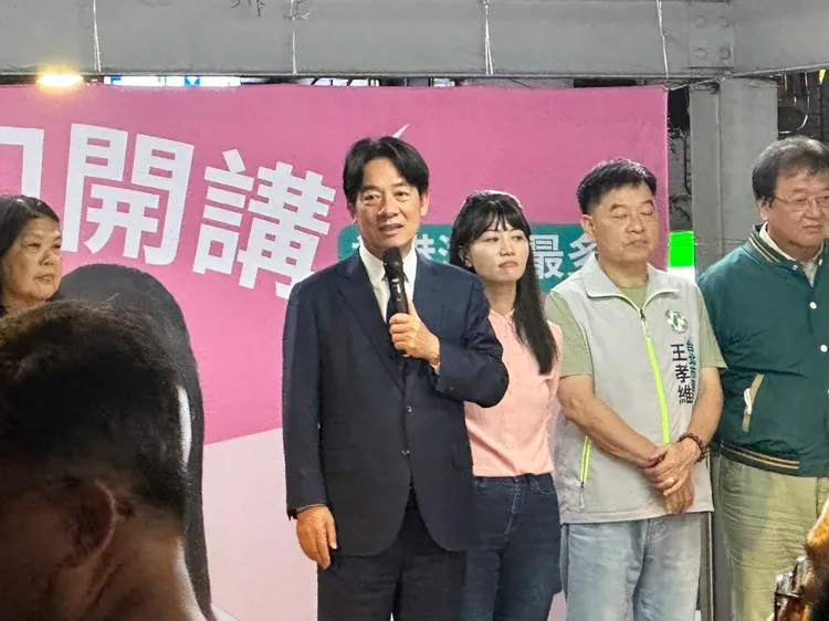 賴清德挑在高嘉瑜生日當天現身相挺高嘉瑜。潘袁詩羽攝