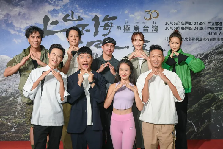 魏蔓怕高直喊製作單位是瘋子，黃遠嘴唇發白緊急撤退。三立電視台提供