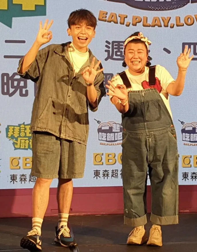 林美秀（右）和黃豪平是新節目的搭檔。張瑞振攝