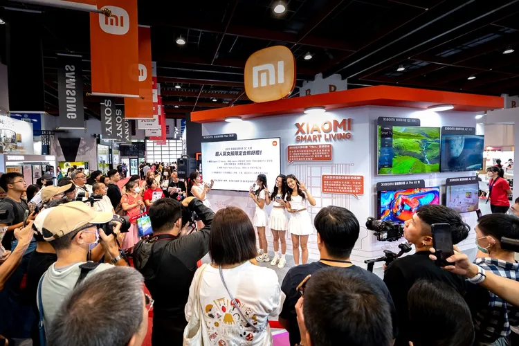 小米家電展現場人潮不斷。業者提供