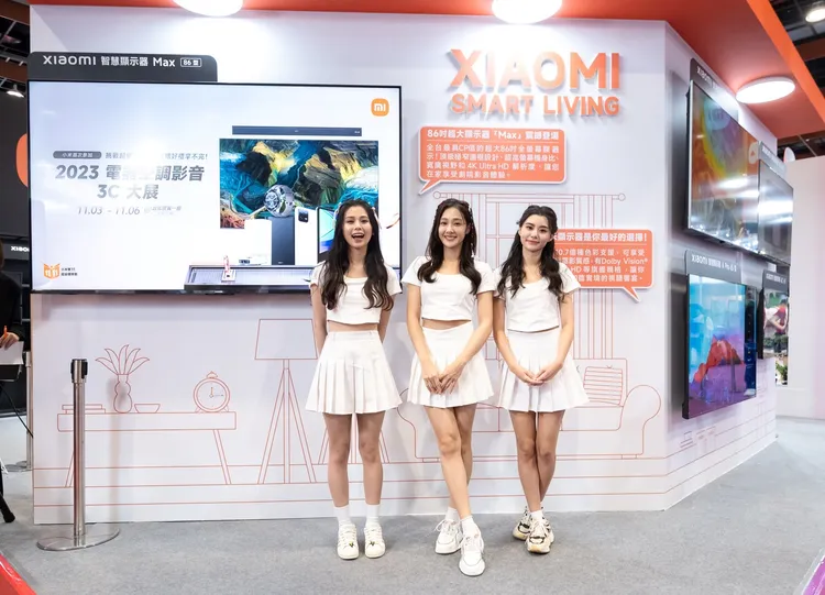小米首度進駐參展，開展首日人氣爆棚。業者提供