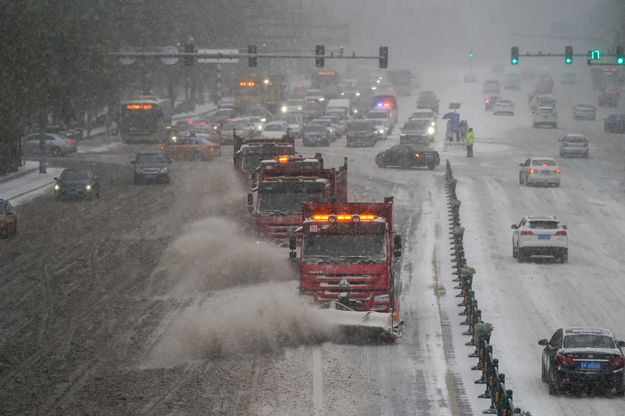 哈爾濱市11月6日降下暴風雪。路透社