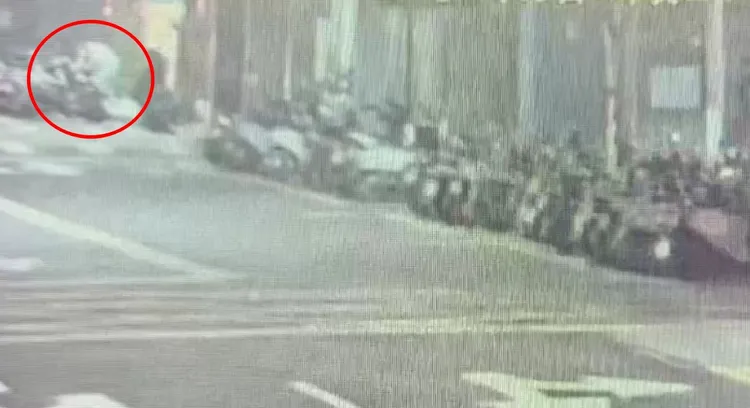 許男疑似故意縱火。翻攝畫面