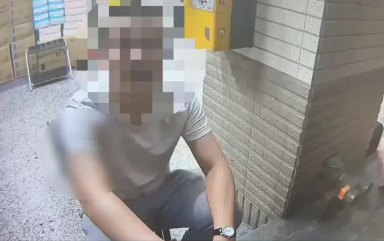 警方找到許男。翻攝畫面