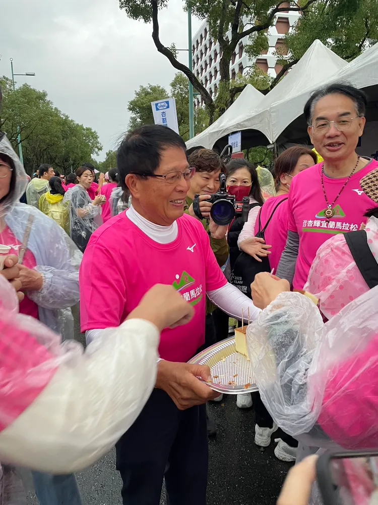 杏輝去年開始舉辦宜蘭馬阿松。圖中為董事長李志文。業者提供