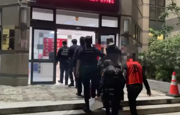 警方在30分鐘內逮人。翻攝畫面