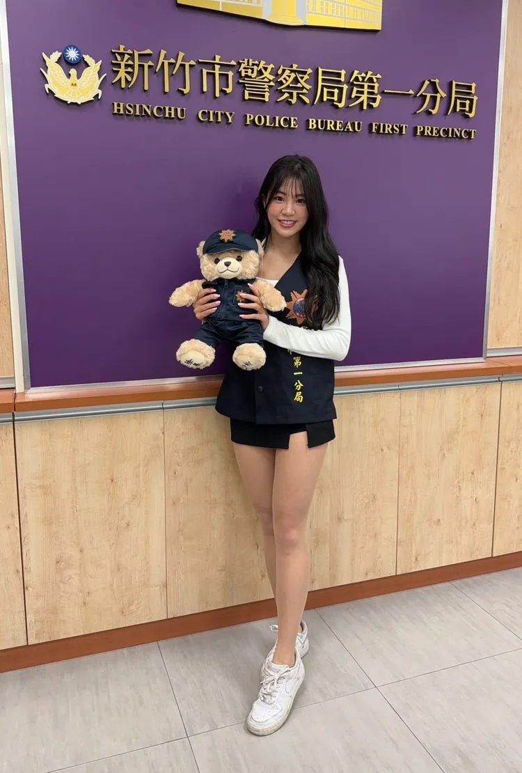 啦啦隊女神「熊霓」。第一分局提供