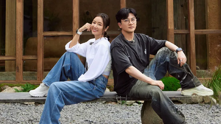 林心如（左）演出陸綜，蘇有朋情義相挺。翻攝我們的美好生活微博