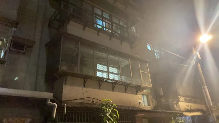 火場。桃園市消防局提供