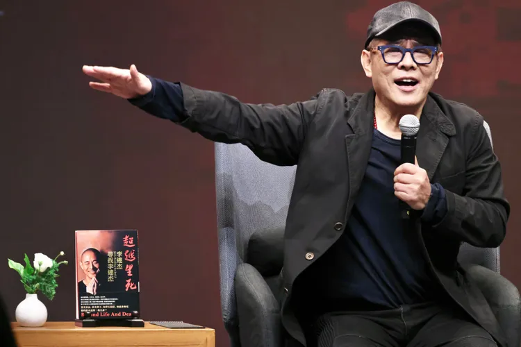 李連杰相當樂觀，「每個負面的，我都能轉成正面的」。林林攝