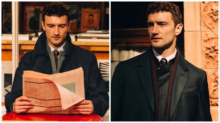 本季大衣將經典輪廓結合奢華面料。品牌提供