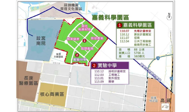 嘉義科學園區的建置，將為整個嘉義縣產業產生重大升級影響。嘉義縣政府提供