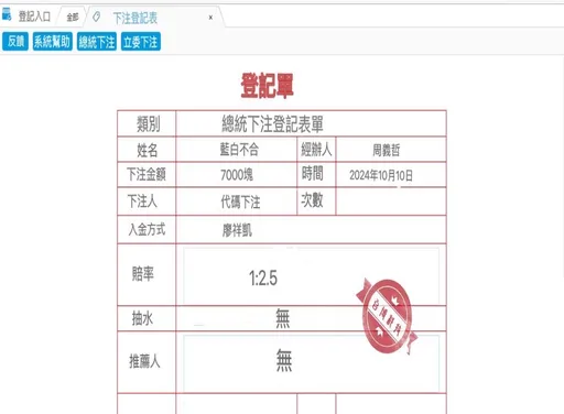 「藍白不合」1賠2.5！雲林破獲總統大選賭盤　2組頭這下慘了