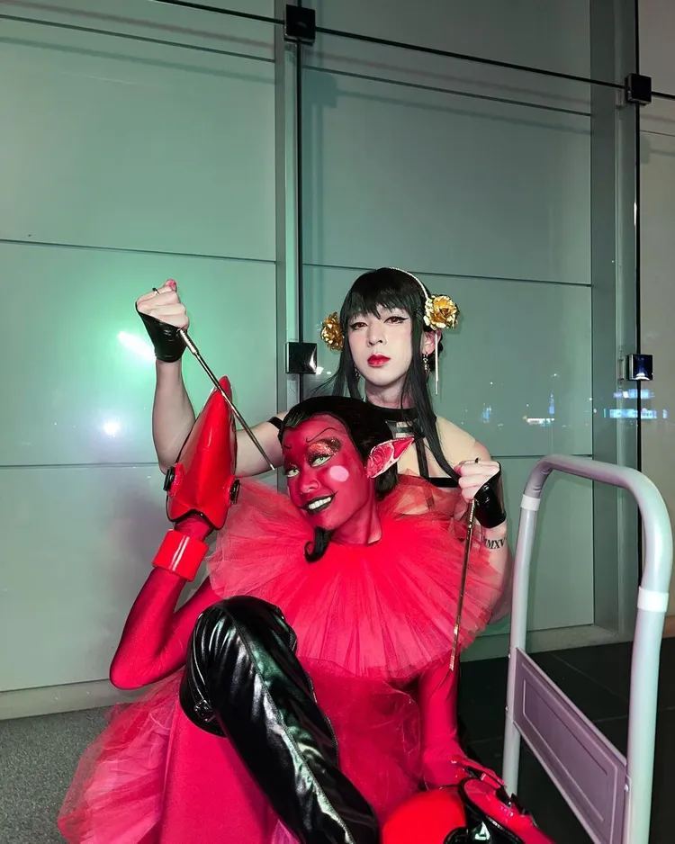 雨婷、林亭翰不避諱一同出席萬聖節活動。翻攝雨婷IG