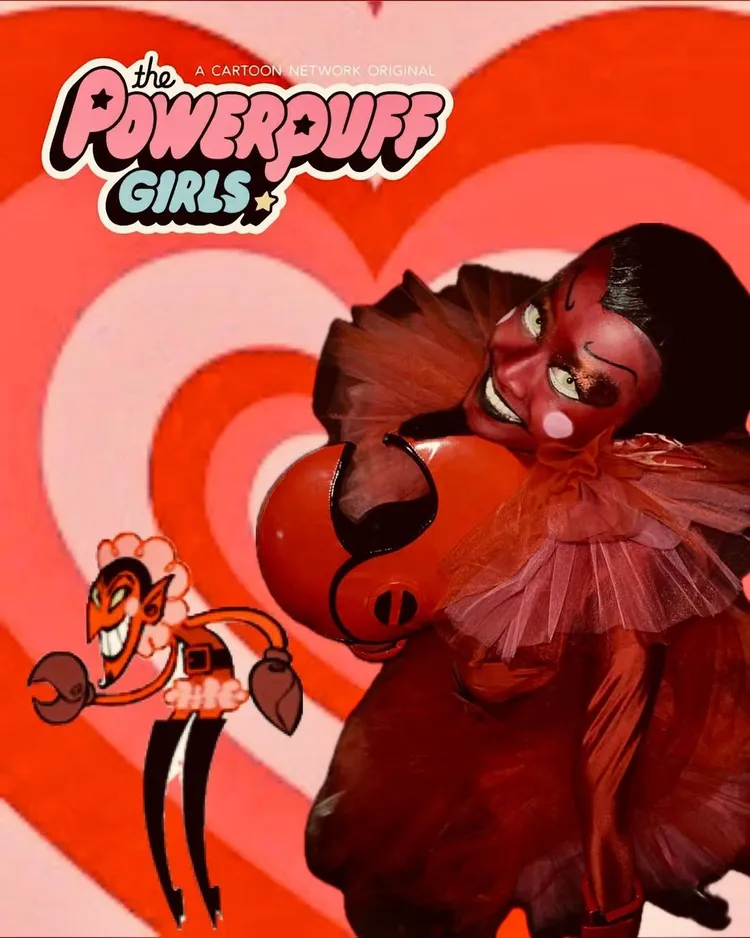 雨婷變裝飛天小女警反派角色「HIM」。翻攝雨婷ＩG