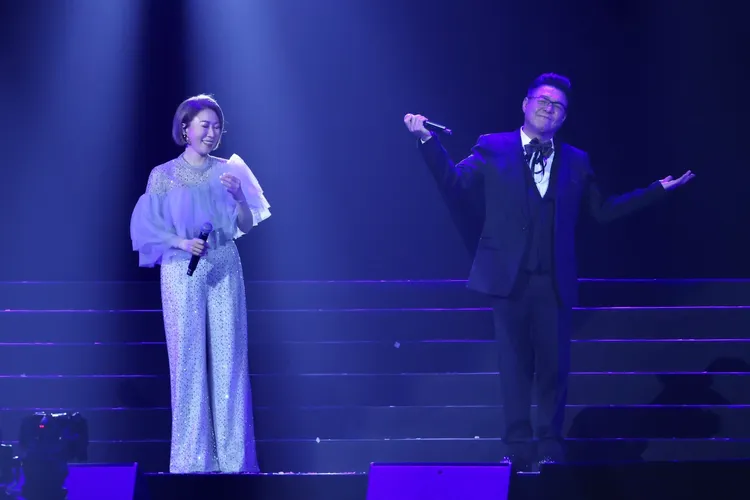 姜育恆與李翊君美聲同台。林林攝