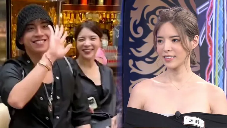 王大陸新歡是有「小許瑋甯」封號的女星沐軒。左圖翻攝名人名館微博，右圖翻攝星光歡樂城YouTube