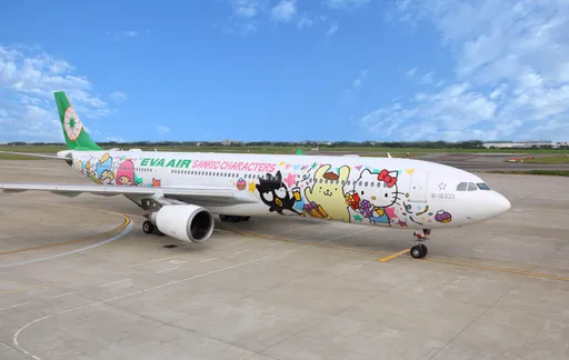 长荣航空推「会员独享专机」 Hello Kitty派对机启航日本松山