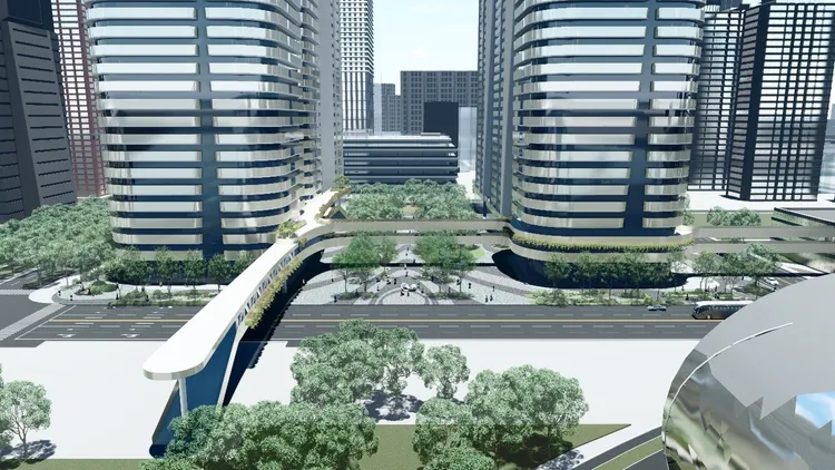 興富發特貿三將建置通廊 。高市都發局提供