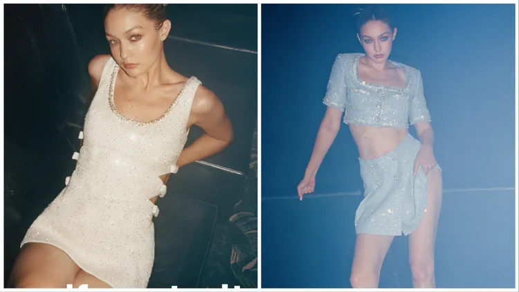 超模Gigi Hadid拍攝2024早春系列形象廣告。品牌提供