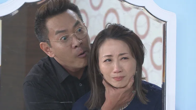 潘奕如（右）和江俊翰最近在8點檔有衝突戲。民視提供