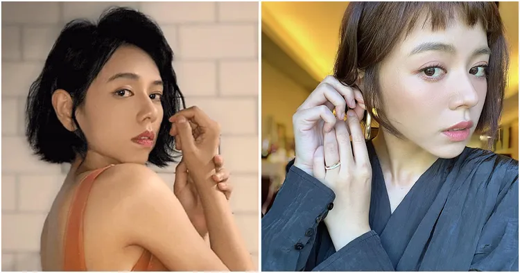 37歲女星王瞳（右）新髮型照，撞臉女星夏于喬（左）。左翻攝《王瞳》粉絲頁、右翻攝《夏于喬(喬喬)》粉絲頁